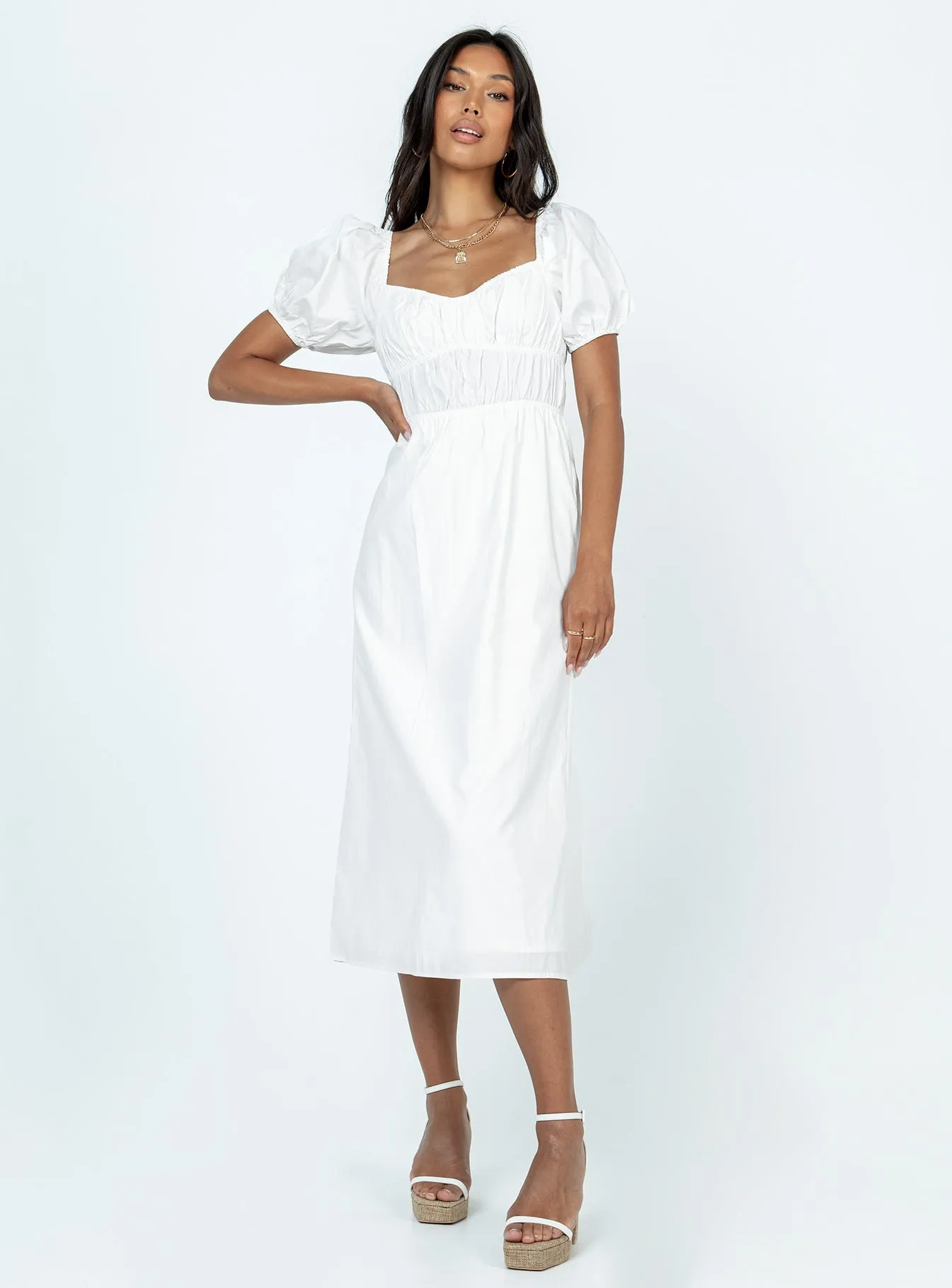 Avianna Maxi Dress White Gift-Worthy Smooth Outline