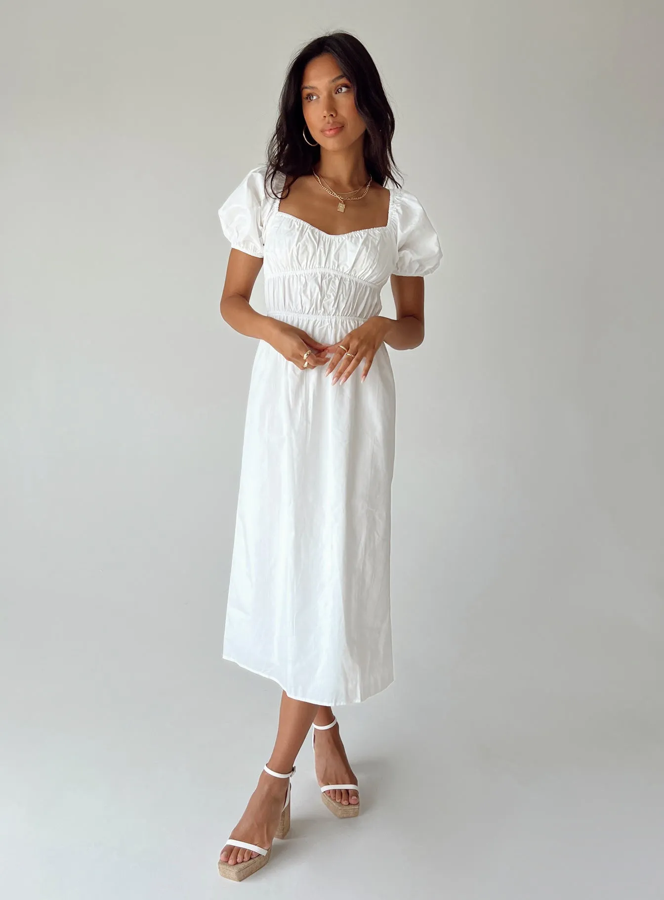 Avianna Maxi Dress White Urban Look
