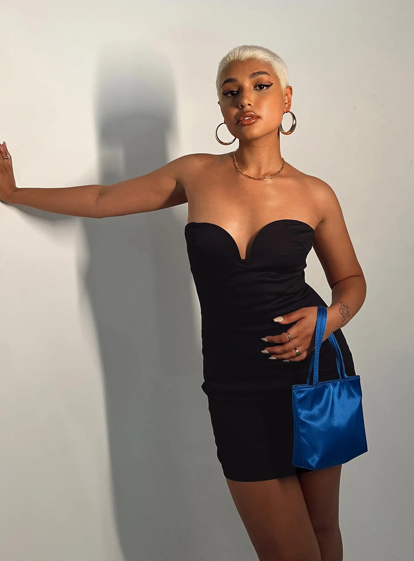 Avie Mini Dress Black Semi Casual