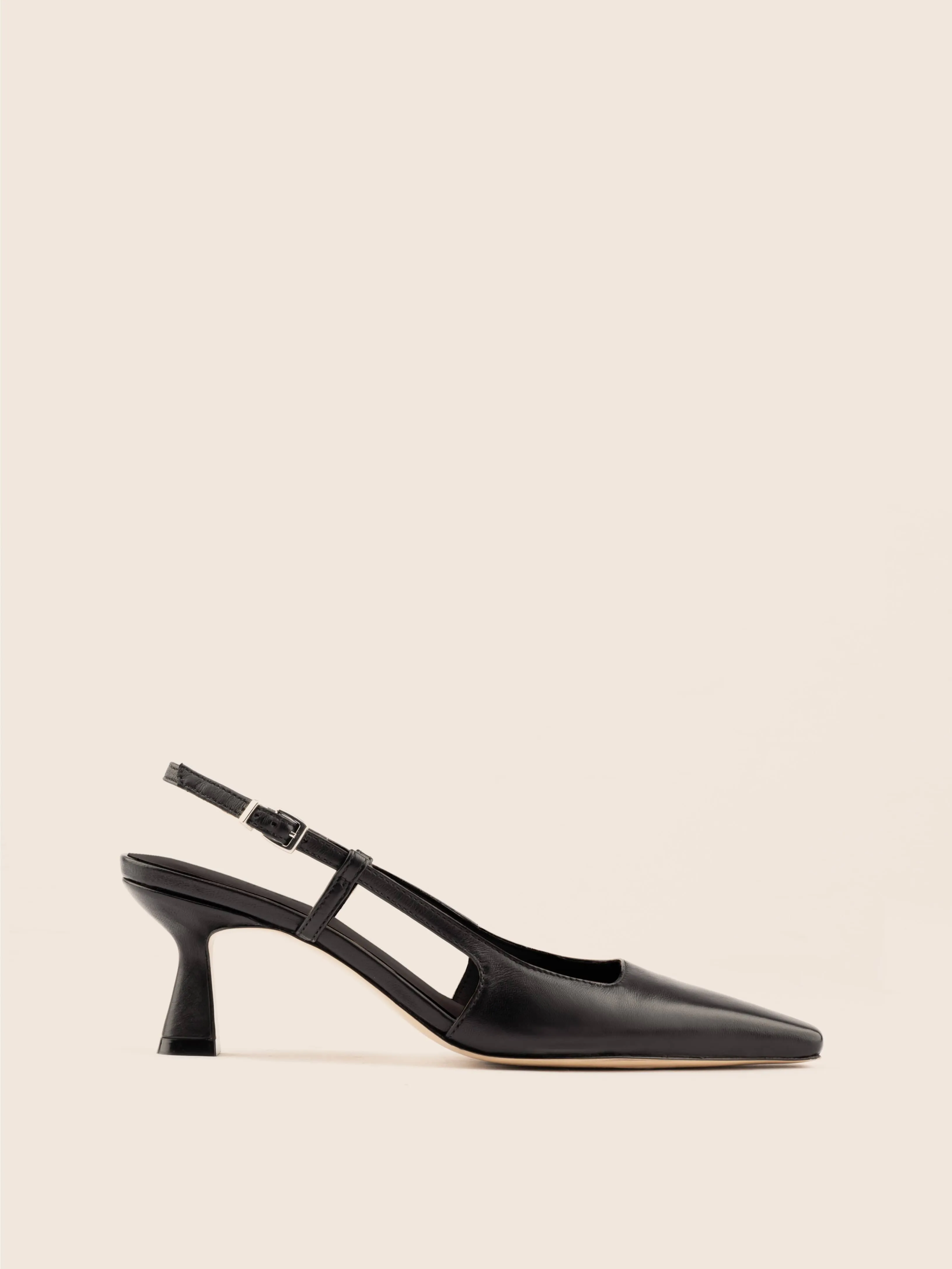 Bahia Black Pump Chic Party Heels Work Footwear