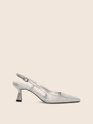 Customizable Chic Boots Bahia Silver Pump