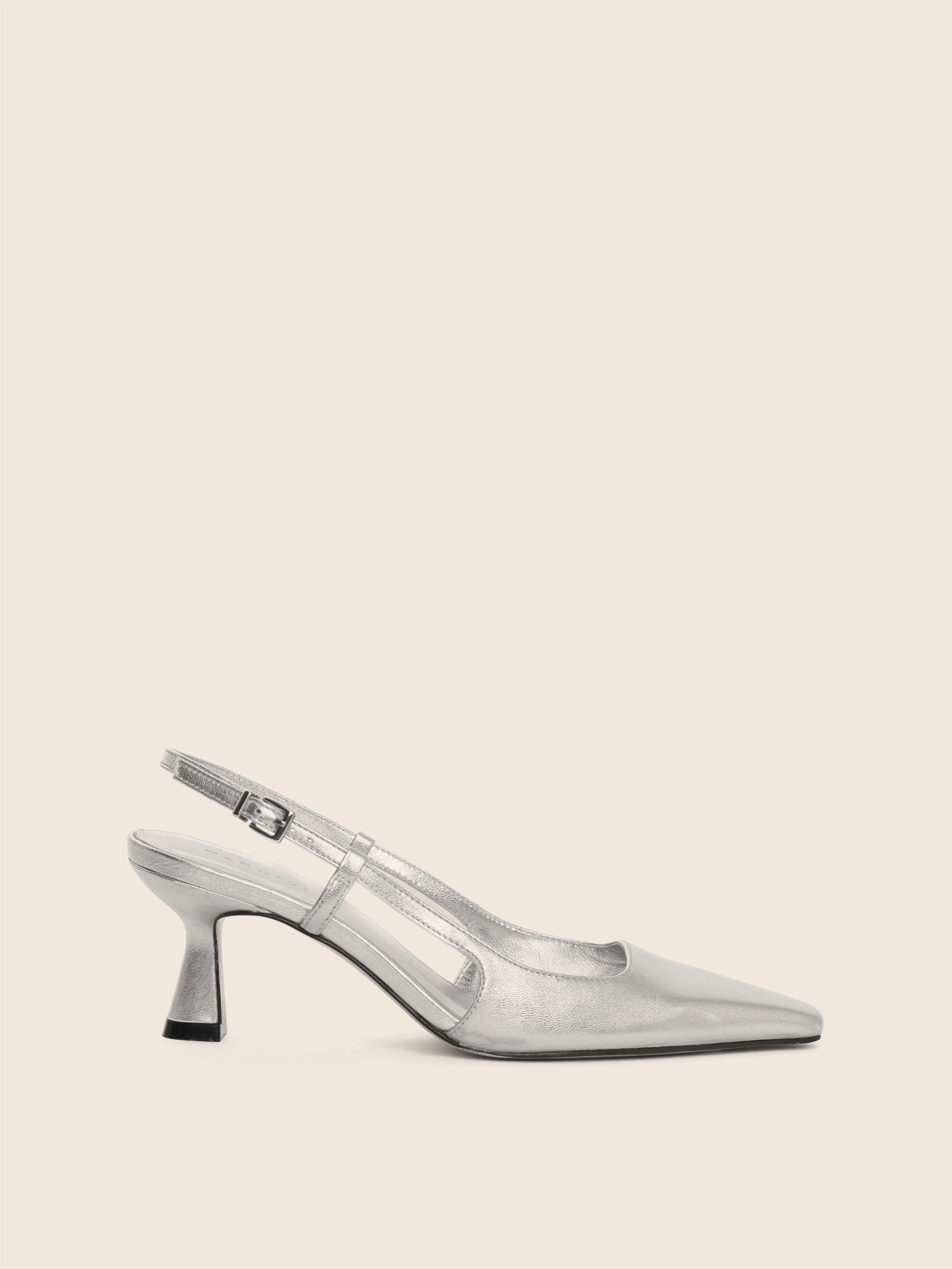 Customizable Chic Boots Bahia Silver Pump
