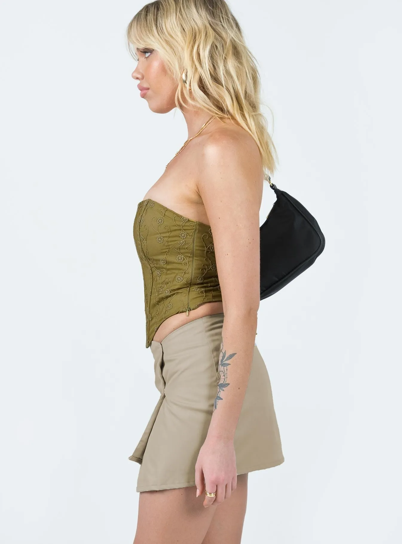 Motel Rhory Skirt Oat Travel Vibes