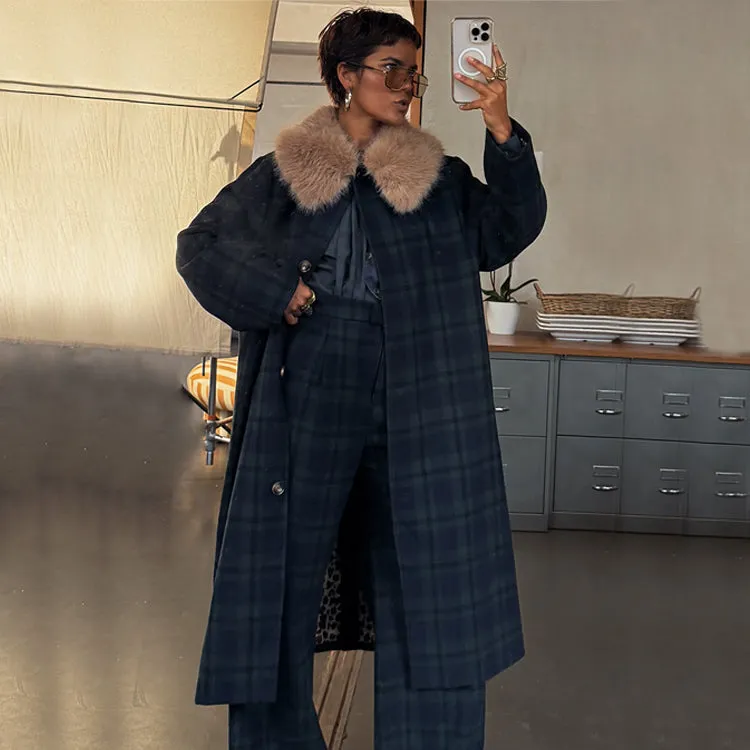 Blue Tartan Coat High Tensile Reinforcement