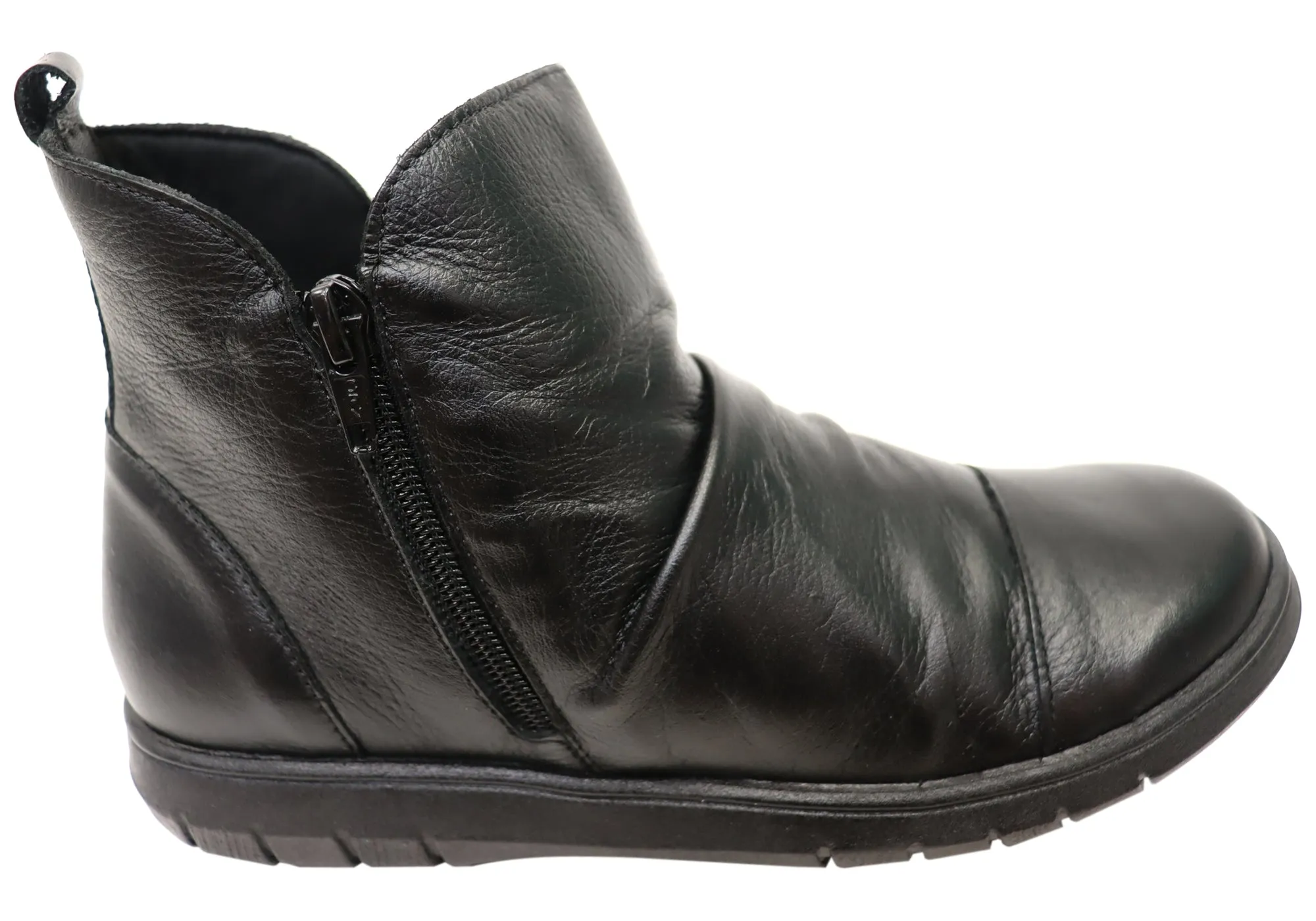 Canvas Lite Balatore Claudia Womens Comfortable Leather Ankle Boots Made In Brazil