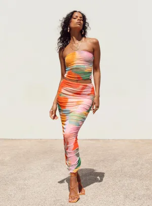 No Ride Up Balcatta Maxi Skirt Multi