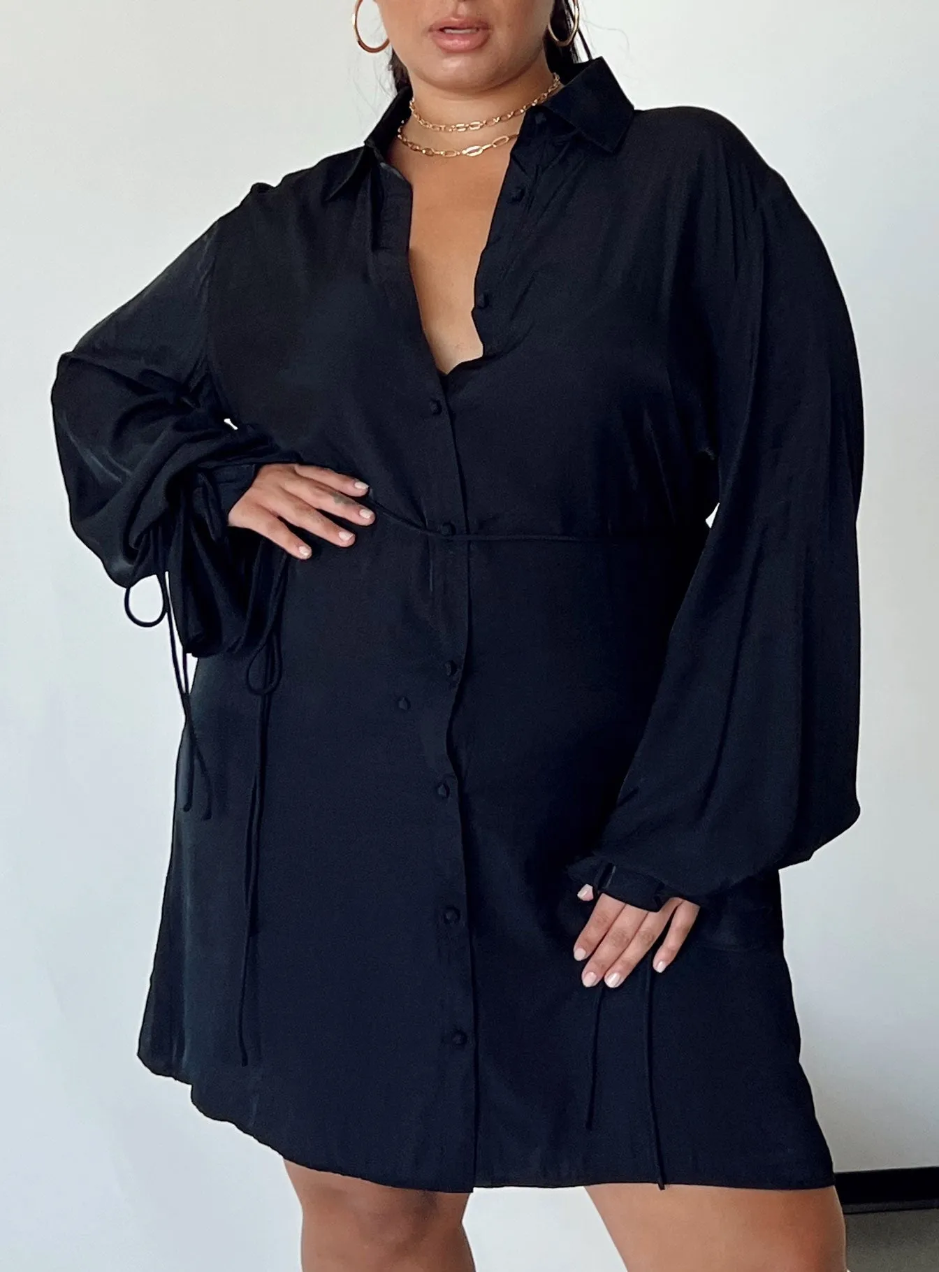 Forbidden Mini Dress Black Curve Ombre-Effect Sister Charm