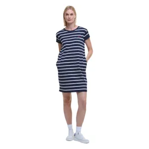 Barbour Womens Dress Otterburn Stripe Navy Beach Cover All Purpose Layer