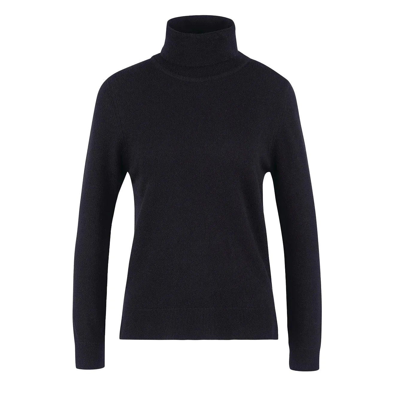 Barbour Womens Pendle Roll Neck Knit Classic Black/Fawn Home Warmth Winter Travel