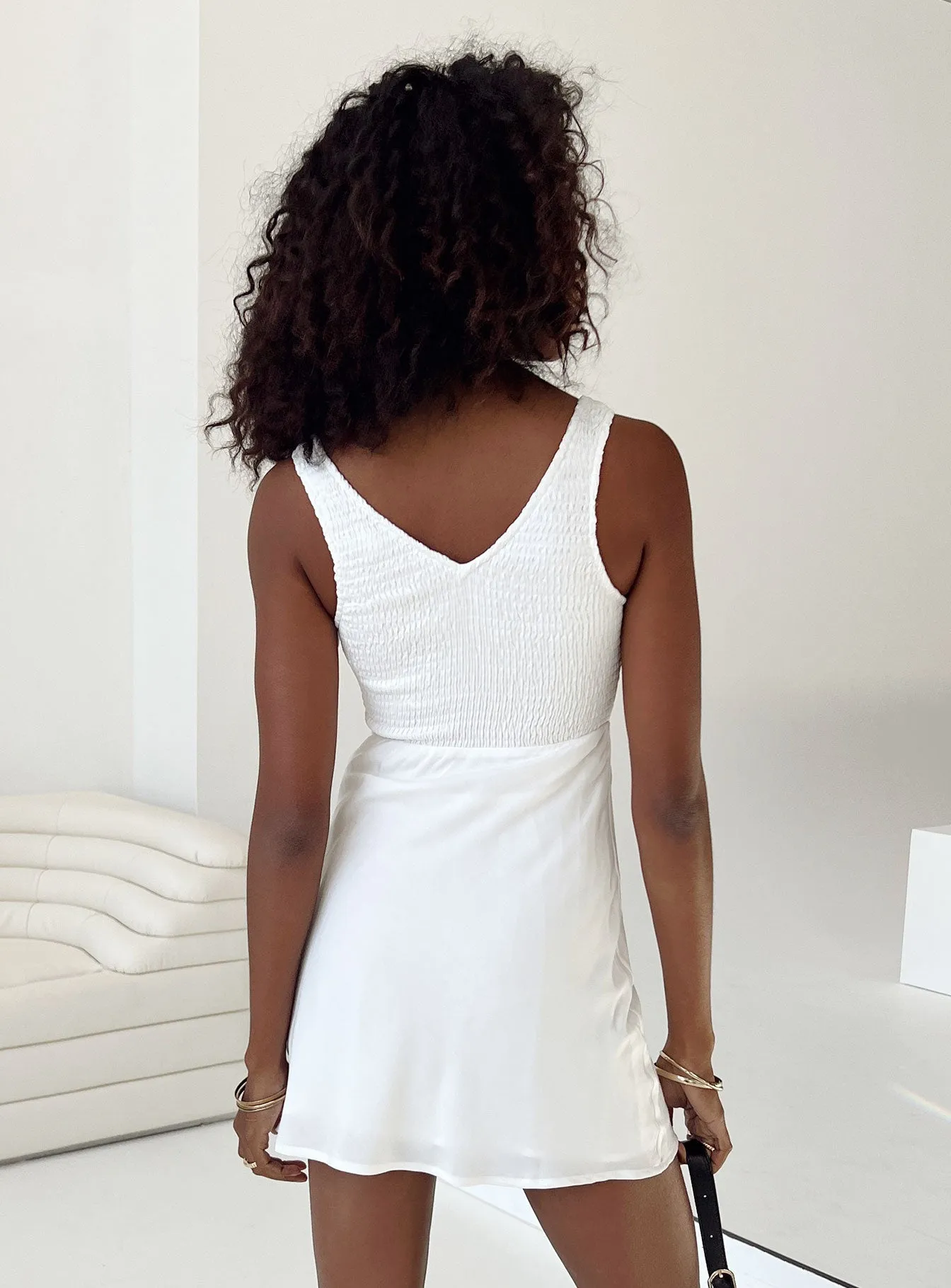 Sporty Comfort Bareena Mini Dress White