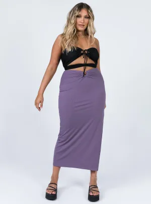 Everyday Vibe Baseline Maxi Skirt Purple