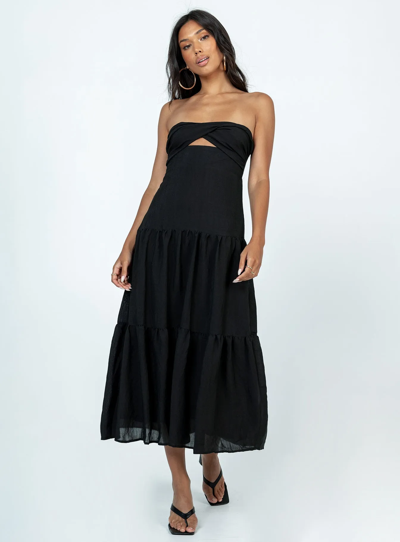 Allie Maxi Dress Black Relaxed and stylish