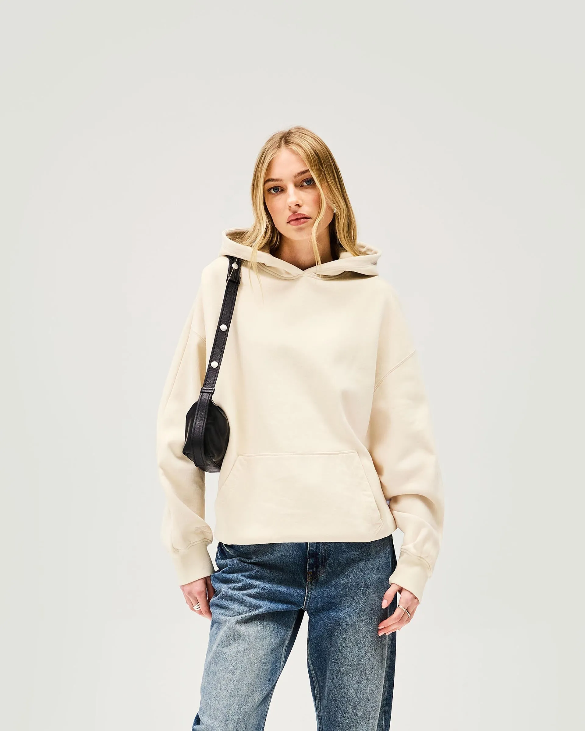 uncollared Smart Fashion Owners Club Boyfriend Hoodie - Oat Milk
