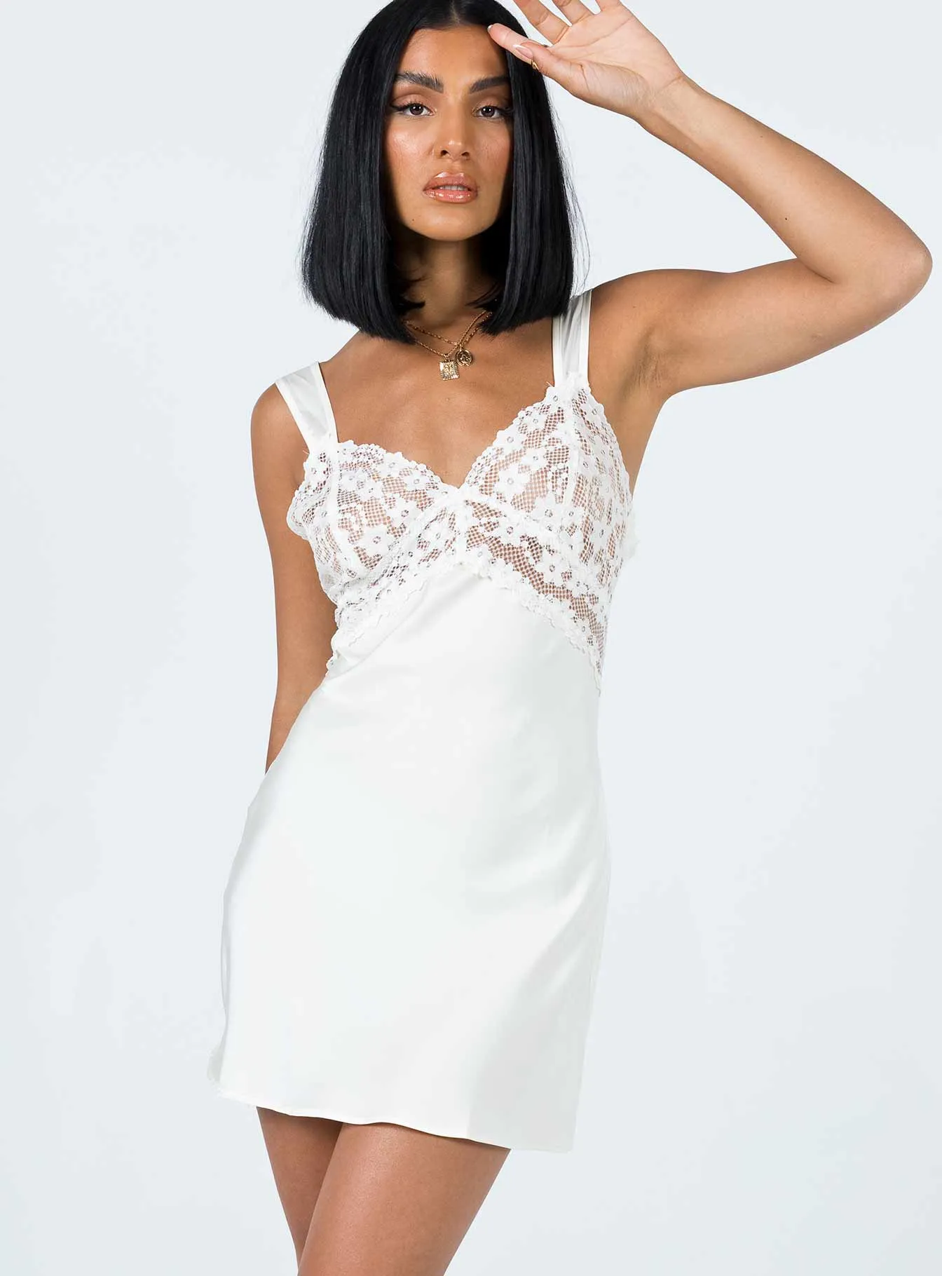 Versatile dress for layering Bel Air Mini Dress Ivory