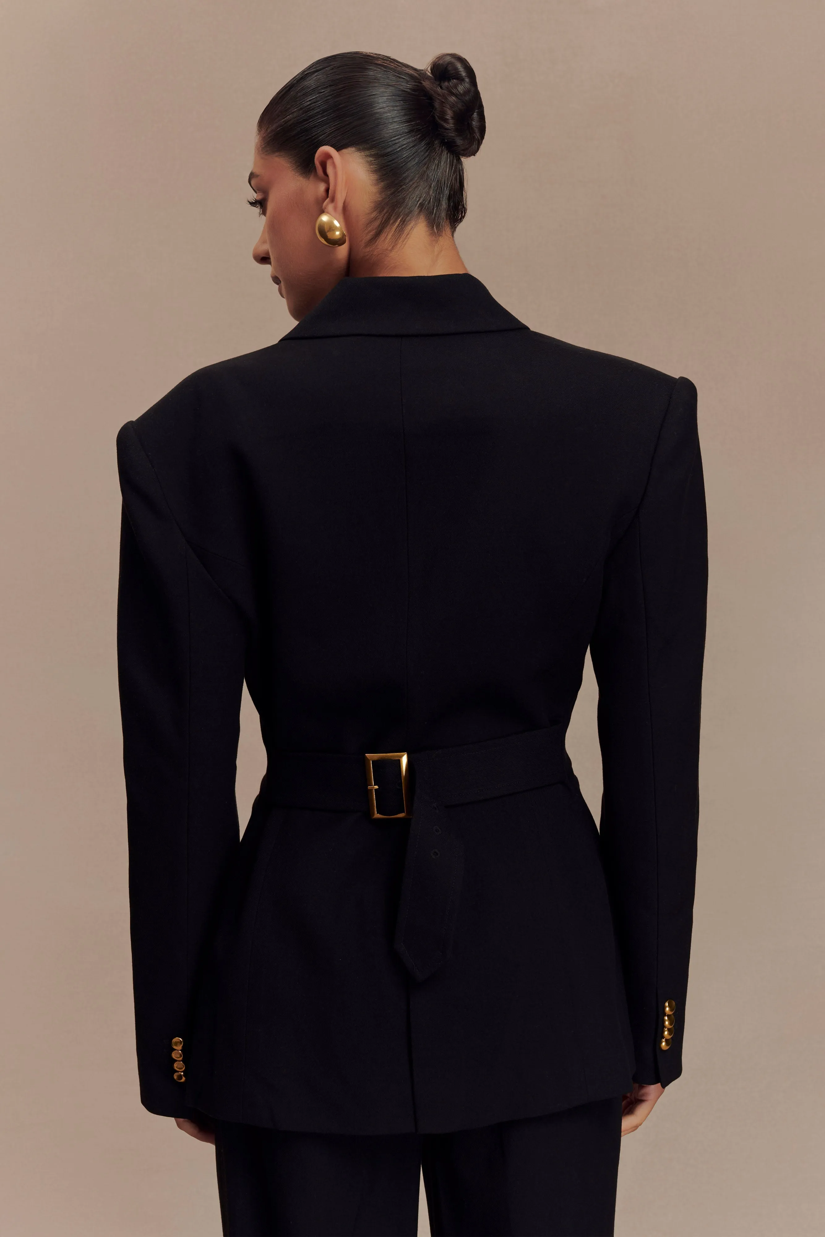 TemperatureRegulating Tech Bellamy Cinched Blazer - Black