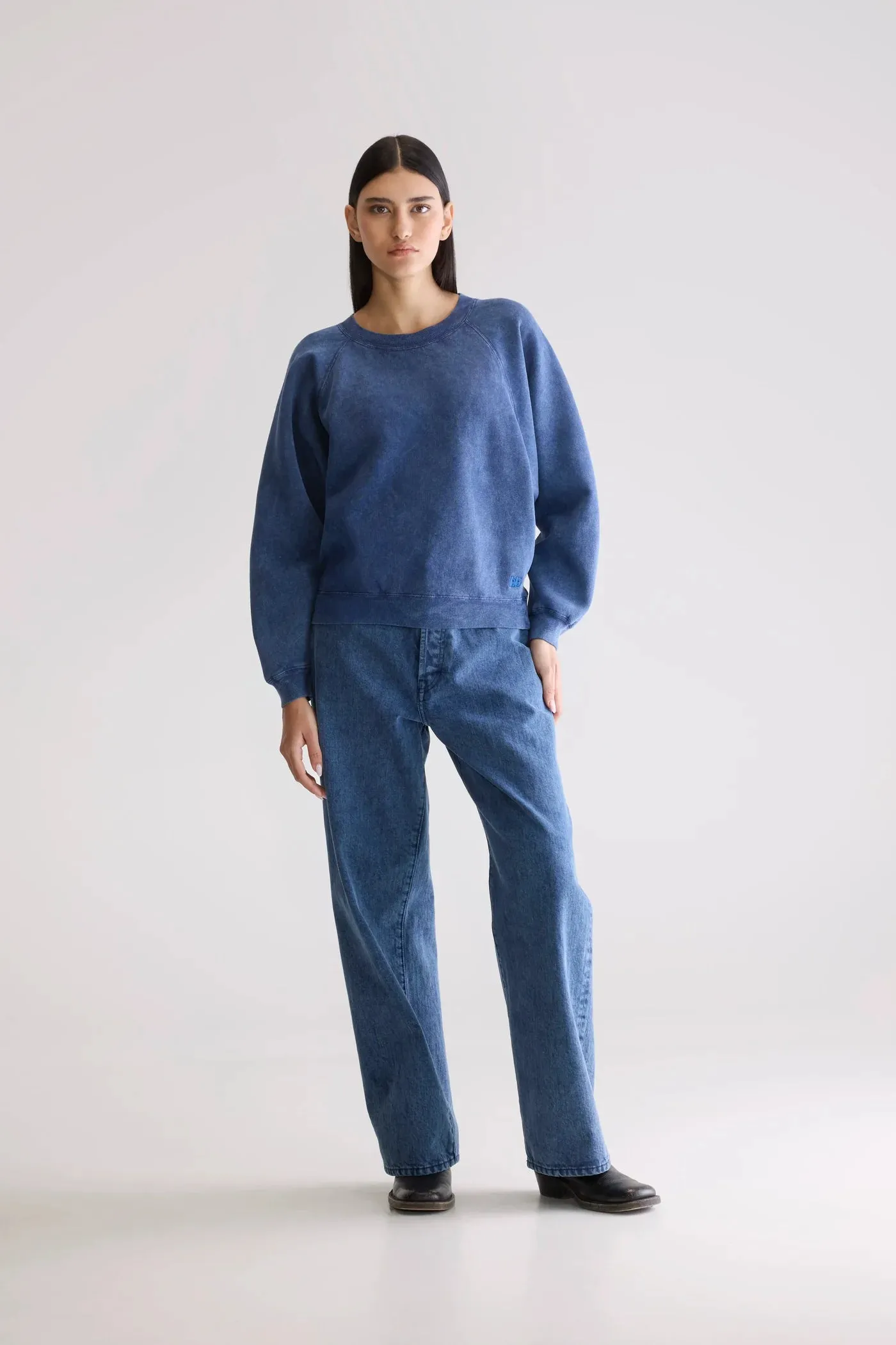 Bellerose Fella Relaxed Sweatshirt Blues Comfy Street