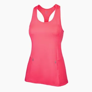 ZAAZEE Alana Racer-back Fitness Vest-Brazen Neon Pink high altitude use
