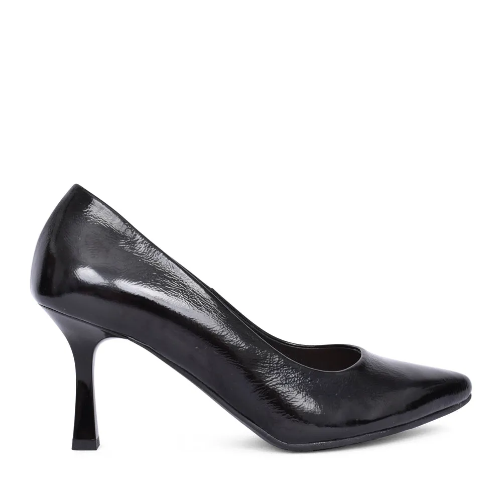 Evening Stilettos Bioeco Womens Shoe 6178 Black Patent