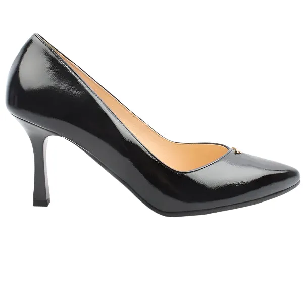 Winter High Heels Strappy Design Bioeco Womens Shoe 6543 Black Patent