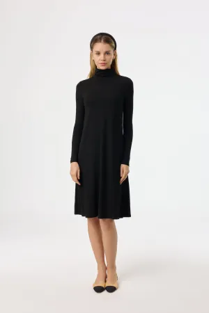 Black Turtleneck Dress Elegant formal piece
