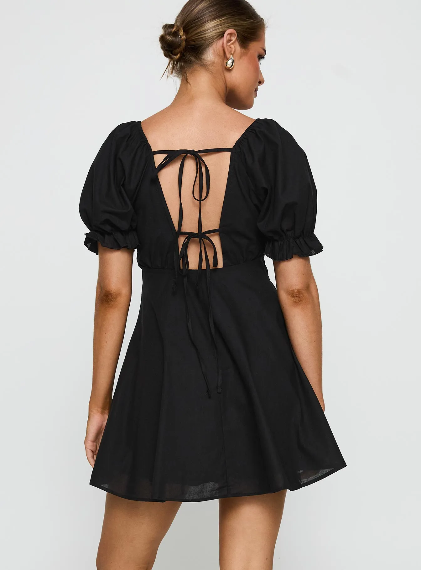 Blissful Mini Dress Black Cool Season Bold Mood