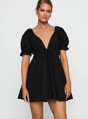 Blissful Mini Dress Black Multi Season