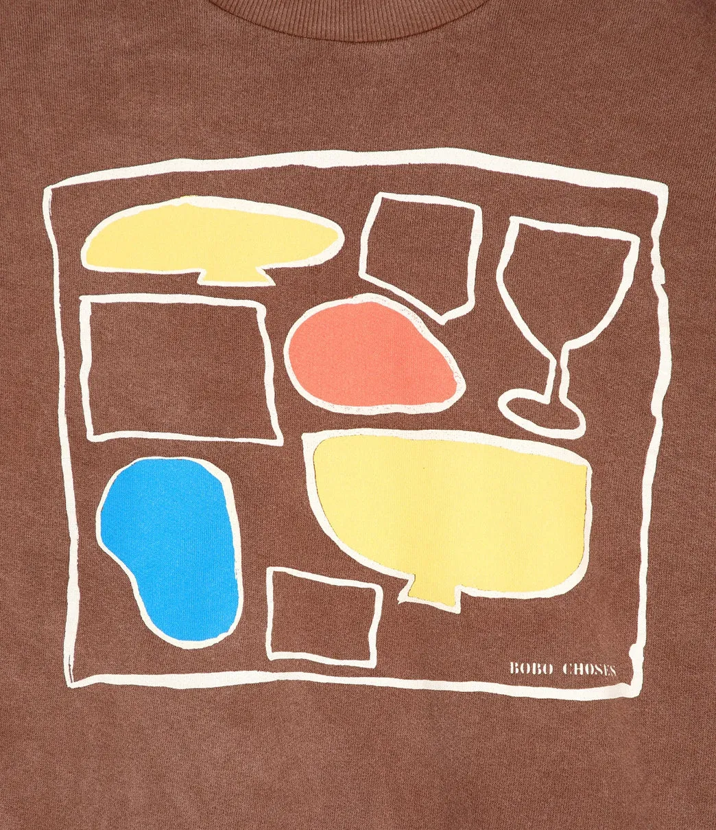 Simple Wear Bobo Choses After 7 Relaxed Sweatshirt Brown