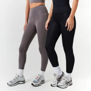 2-Pack Second Skin Leggings | Black/Grey Cold Fit