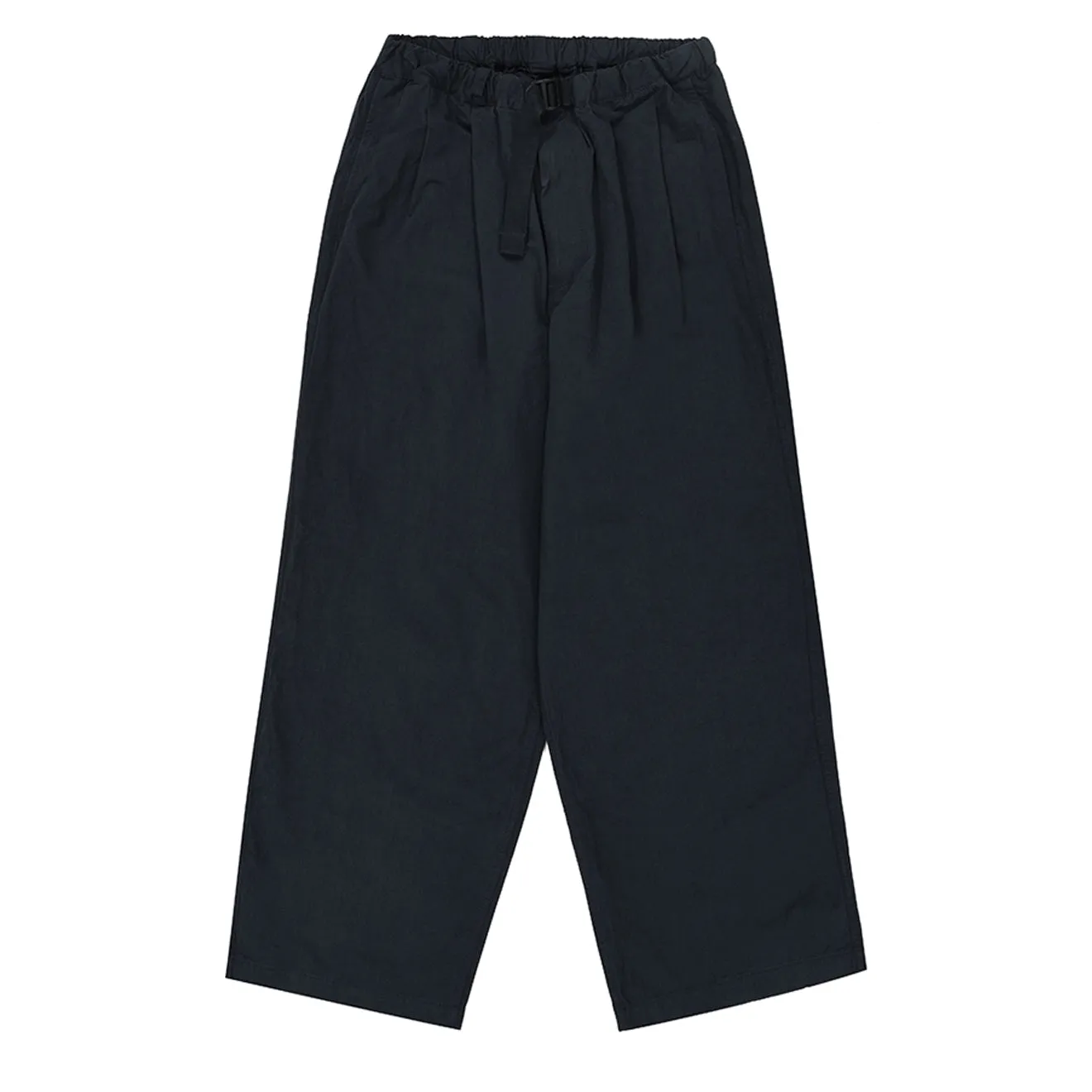 Kappy Two Tuck Wide Pants Navy Reinforced Stitching