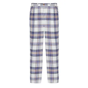 High Density Weave Tough Stretch Obey Womens Max Plaid Pants Unbleached Multi
