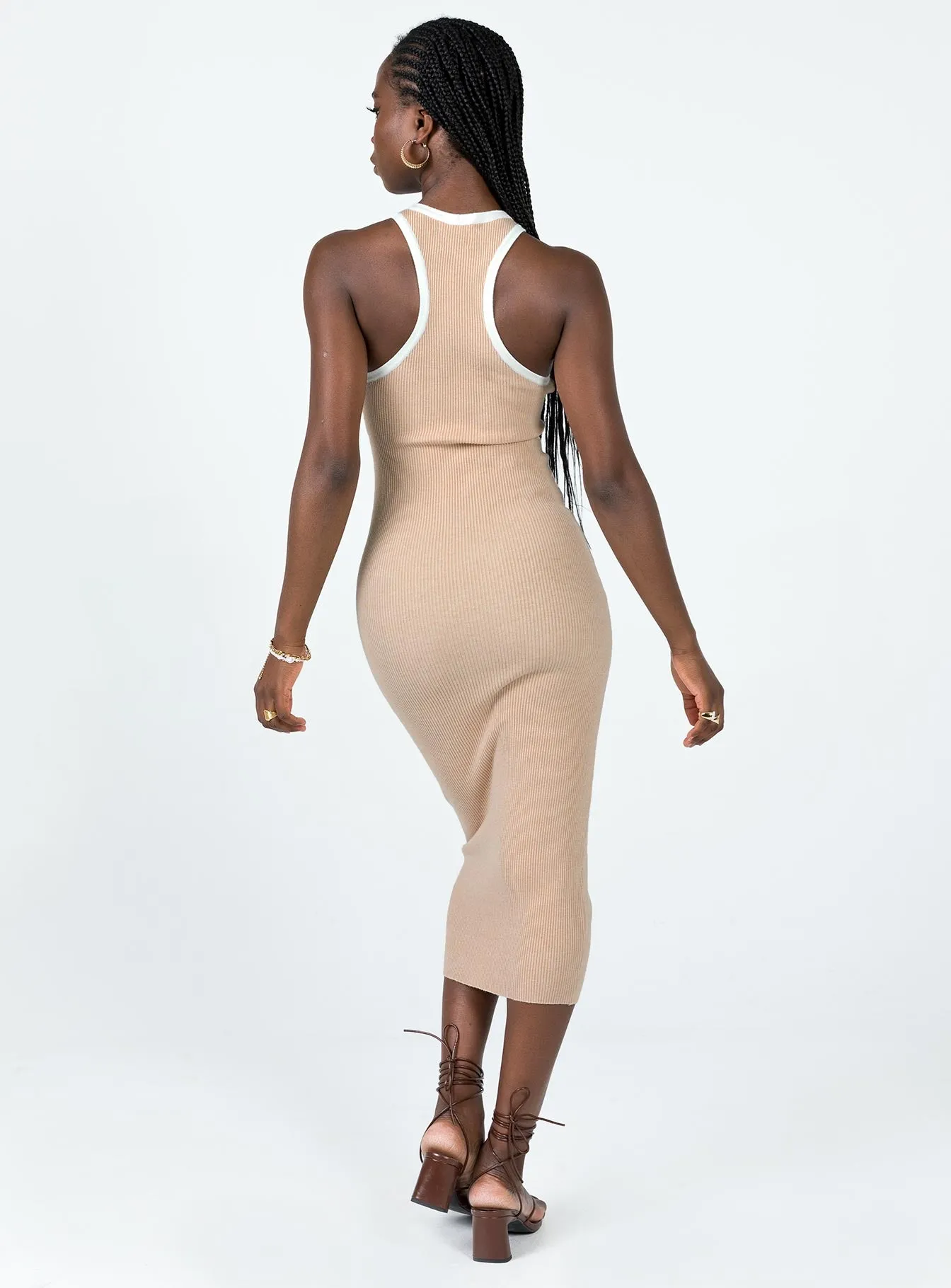 Raimond Midi Dress Beige Soft Harmony