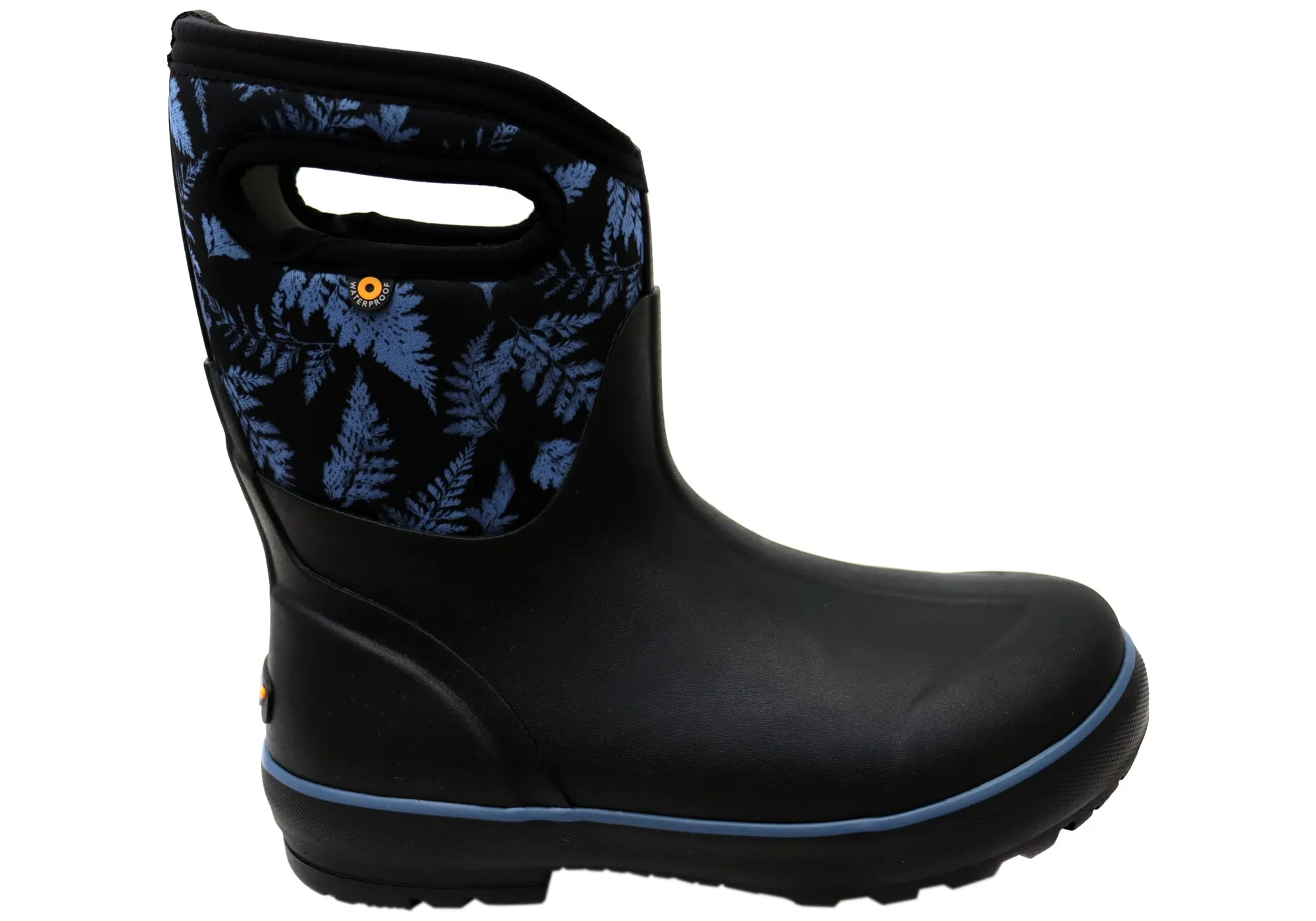 Zip Edge Bogs Womens Comfortable Classic Mid Ferns Waterproof Boots