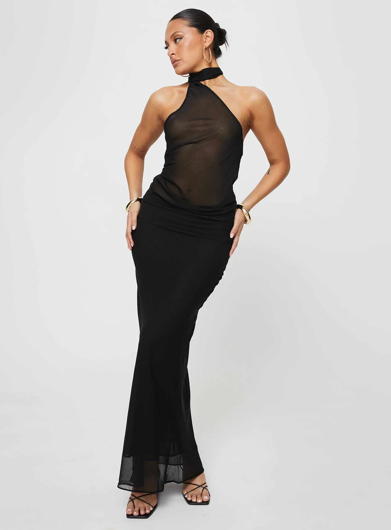 Chafe Resistant Devon Maxi Skirt Licorice