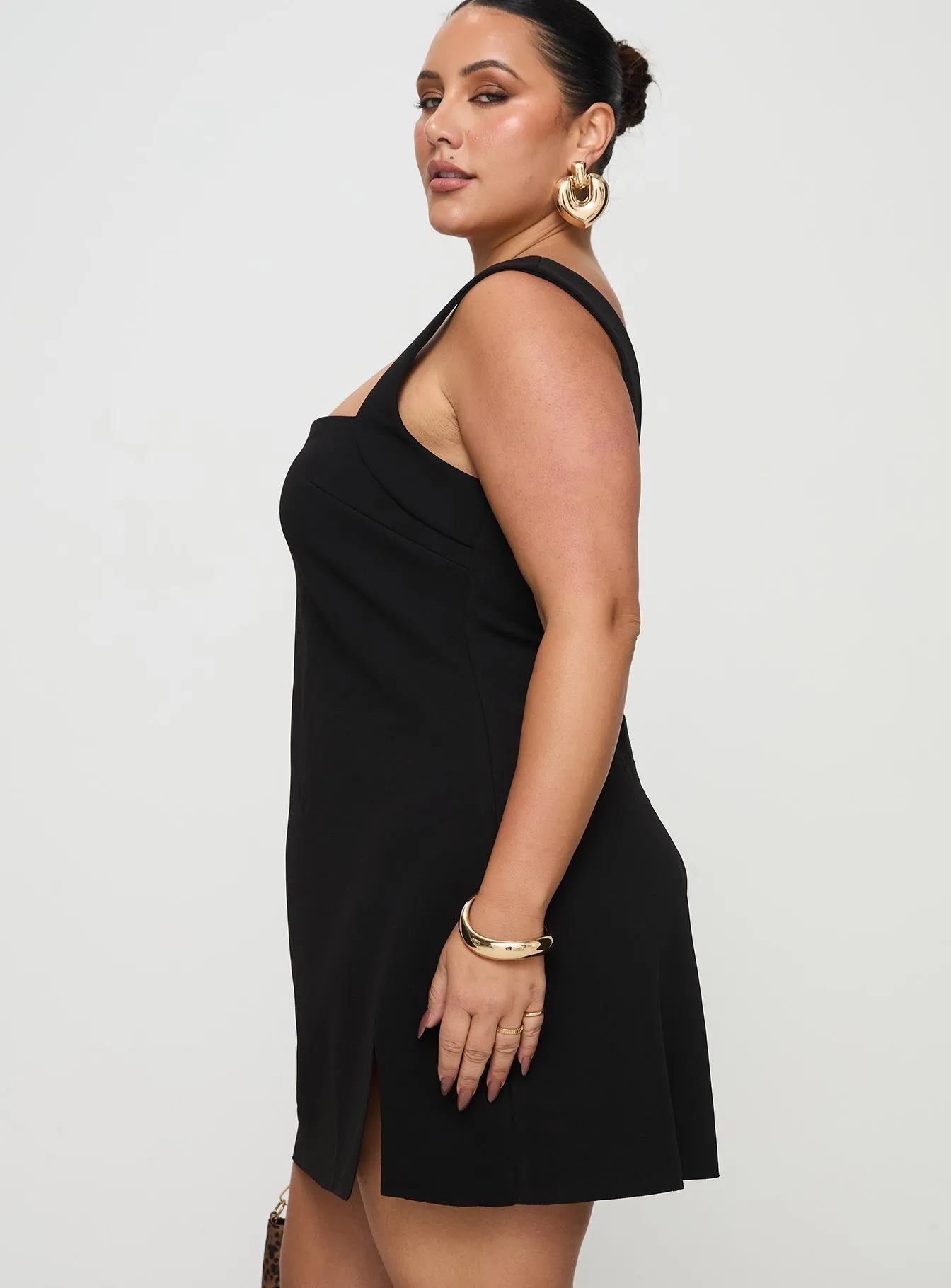 Bombshell Mini Dress Black Curve Smart Layering