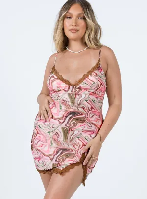 Bonita Mini Dress Pink Multi Timeless Soft