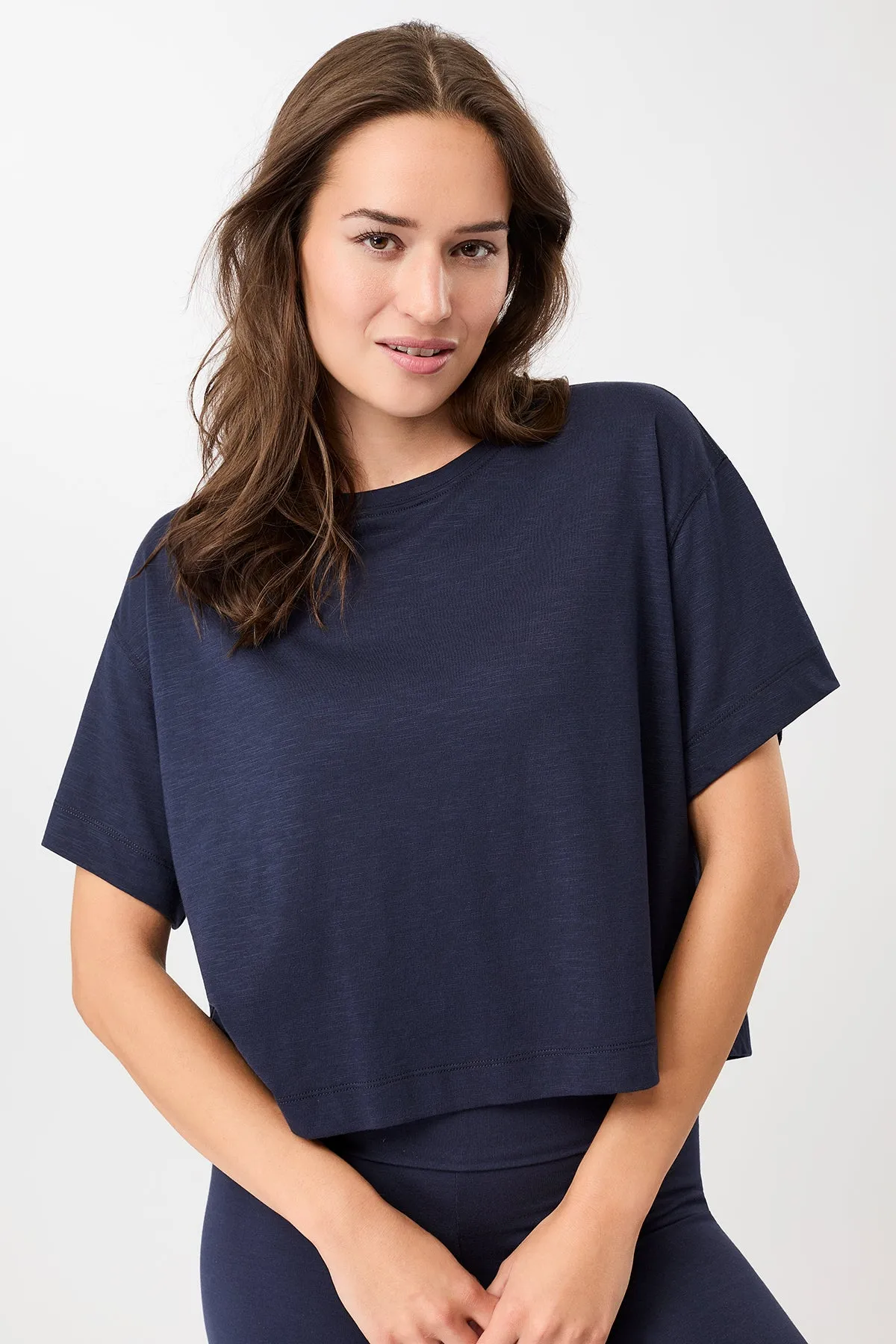 Boat neck style Boxy Tee - Night Sky