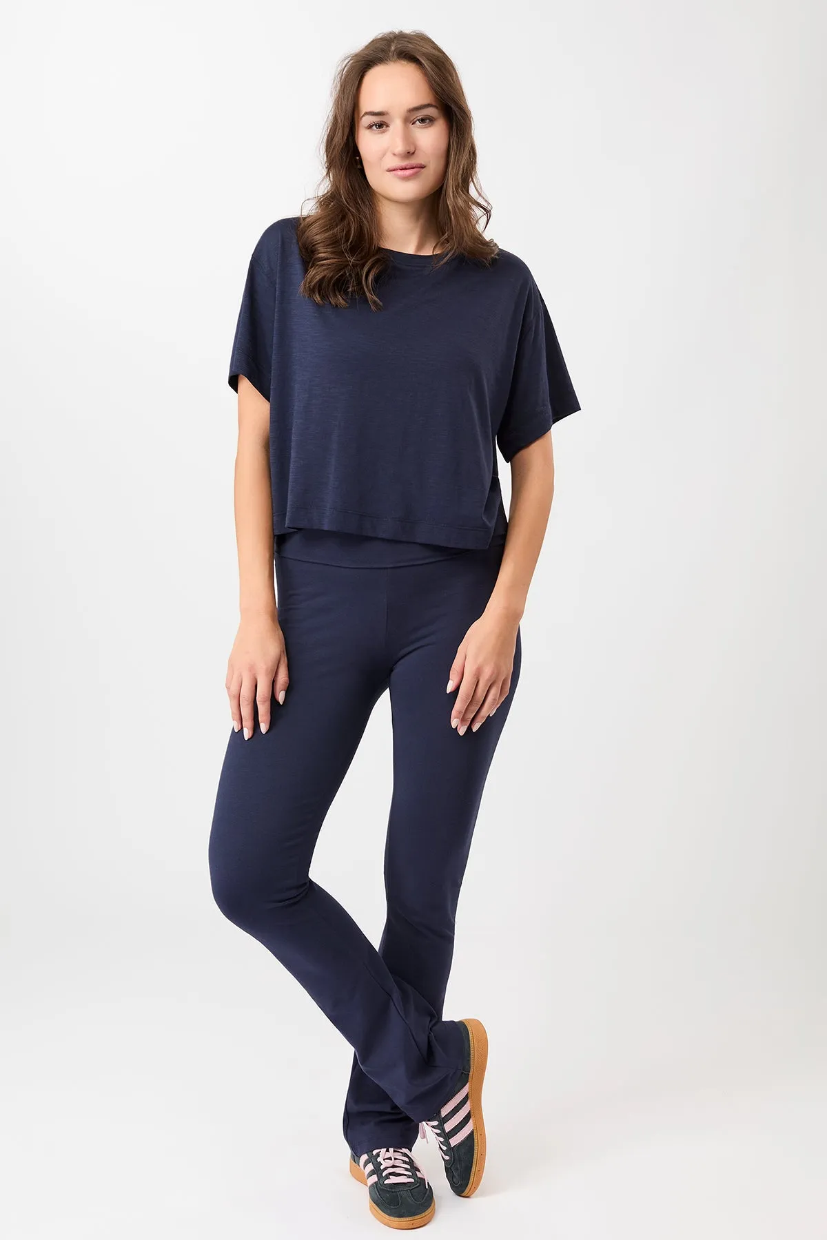 Boxy Tee - Night Sky Quick Dry Fit Wrinkle Resistant Cloth