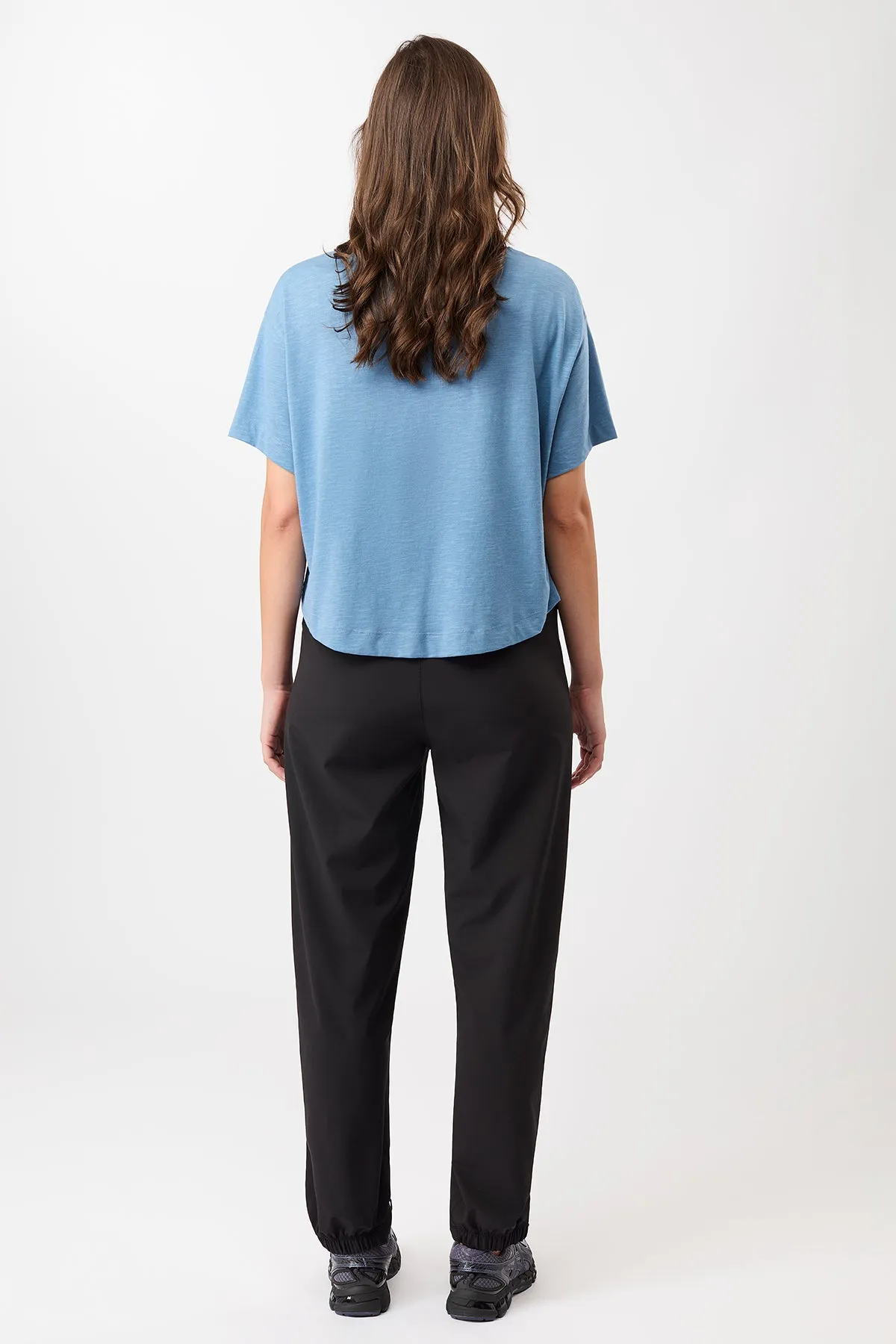 Comfortable Look Boxy Tee - Wave