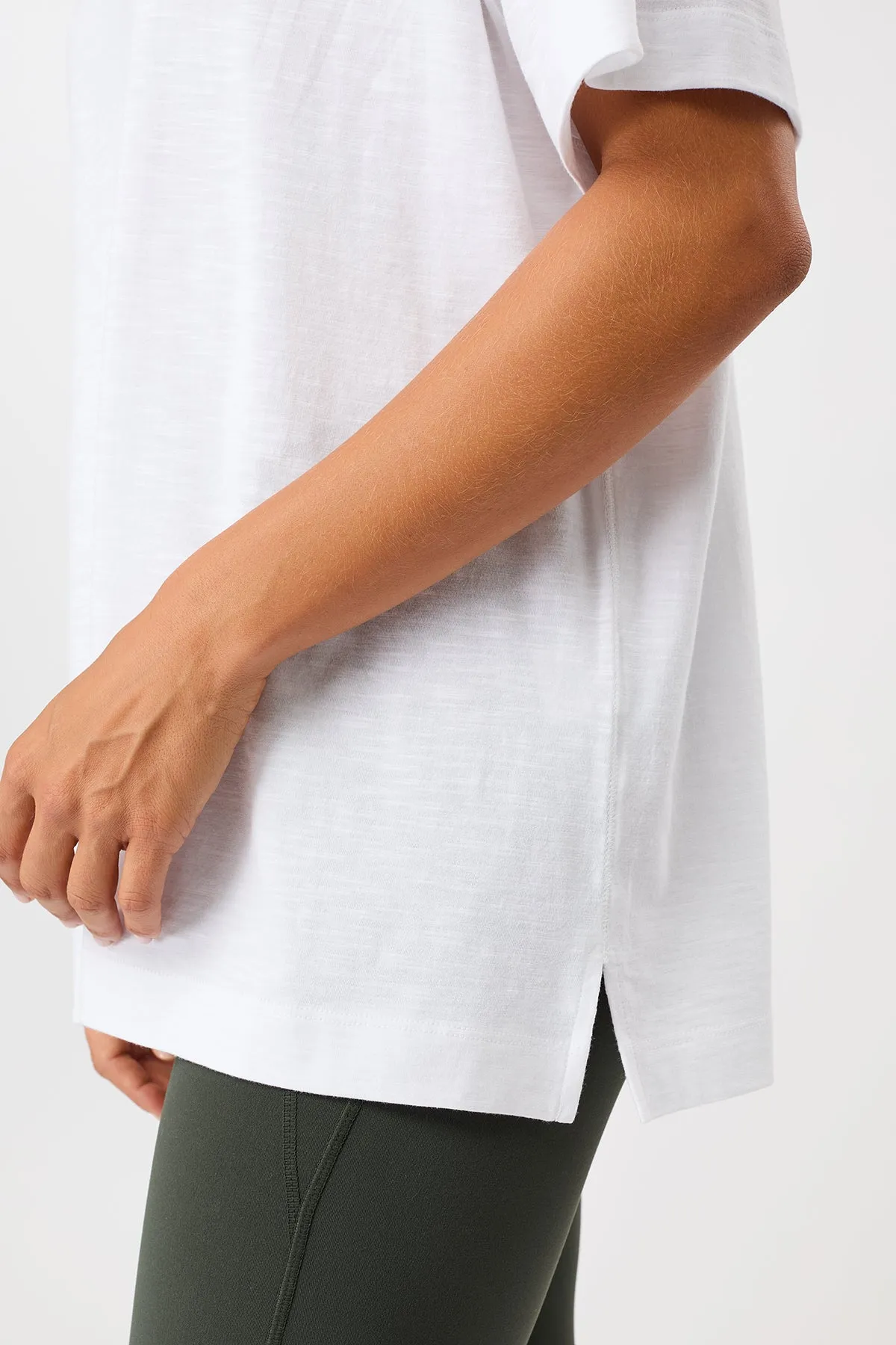 Soft Breathable Boyfriend Tee - White