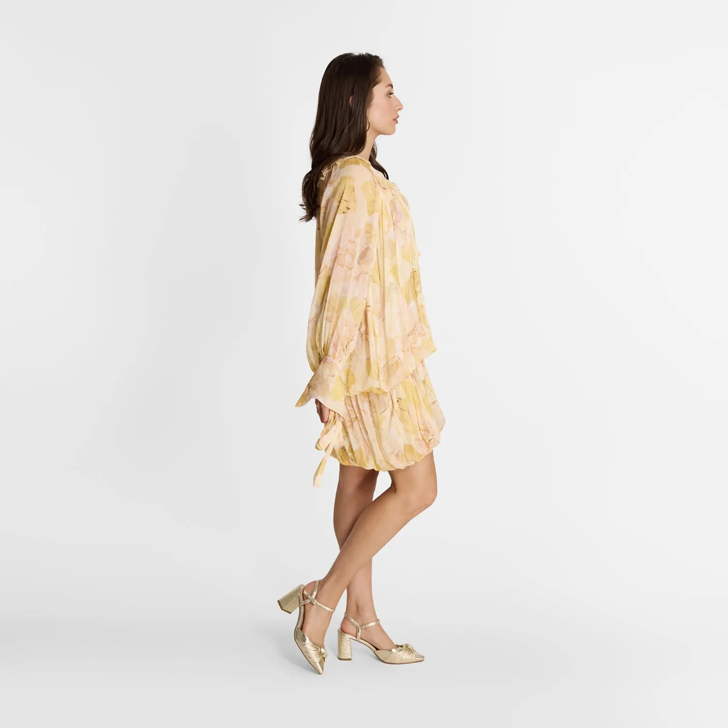 Soft Layers Ally Heel | Gold Leather