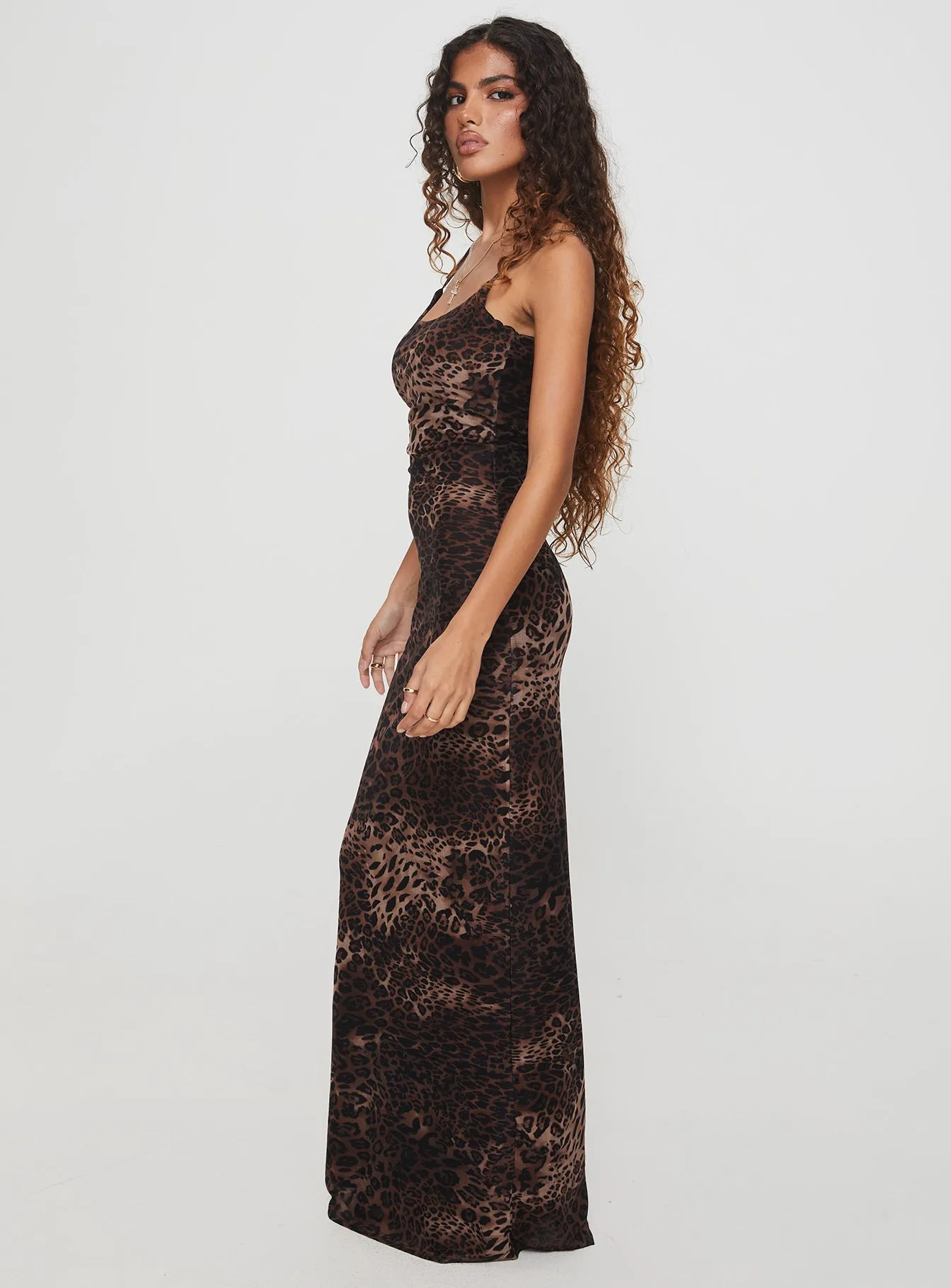 Sunset Look Effortless Fit Knox Maxi Dress Leopard