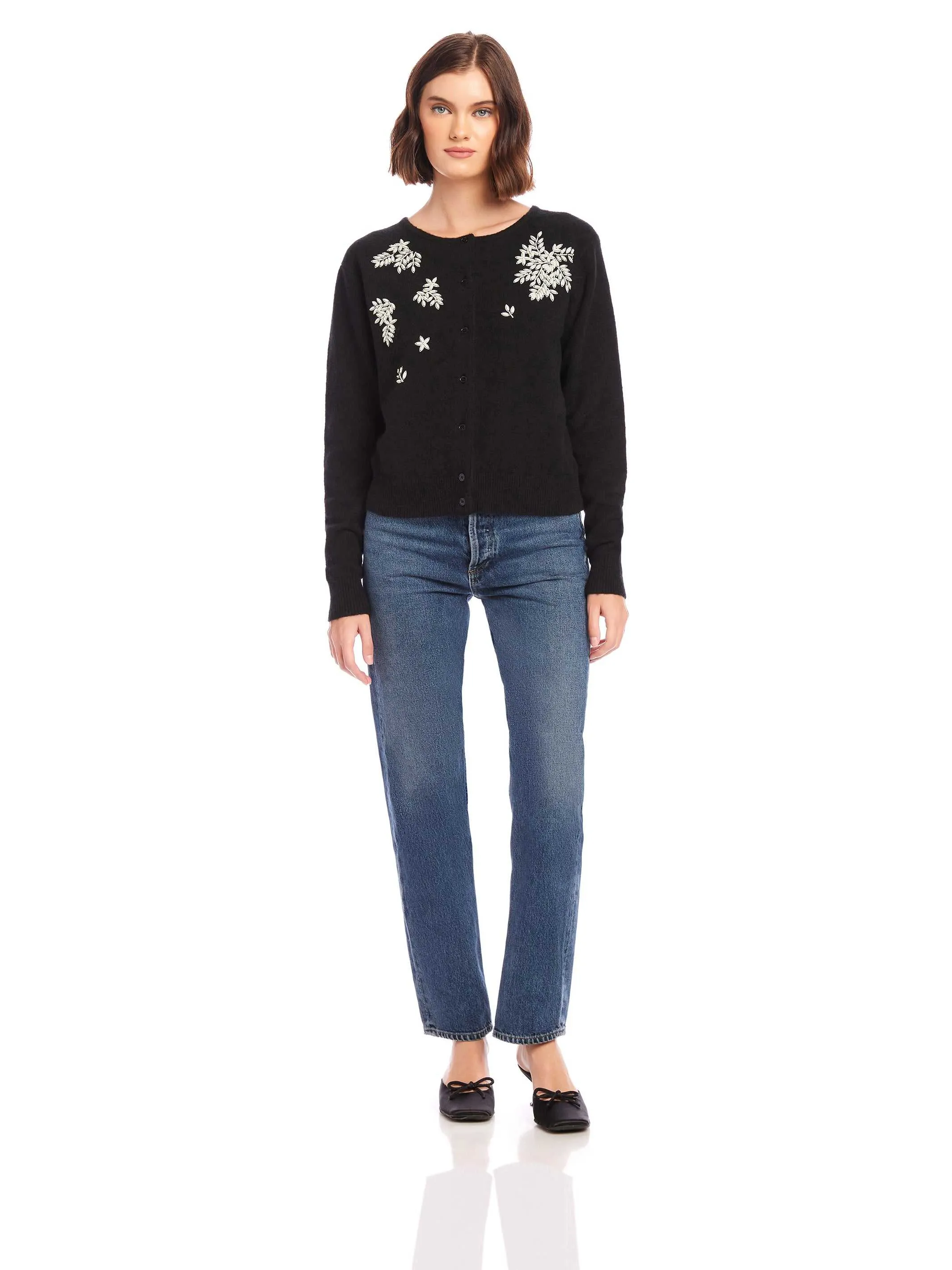 Bree Embellished Cardigan Home Comforted Antibacterial Finish