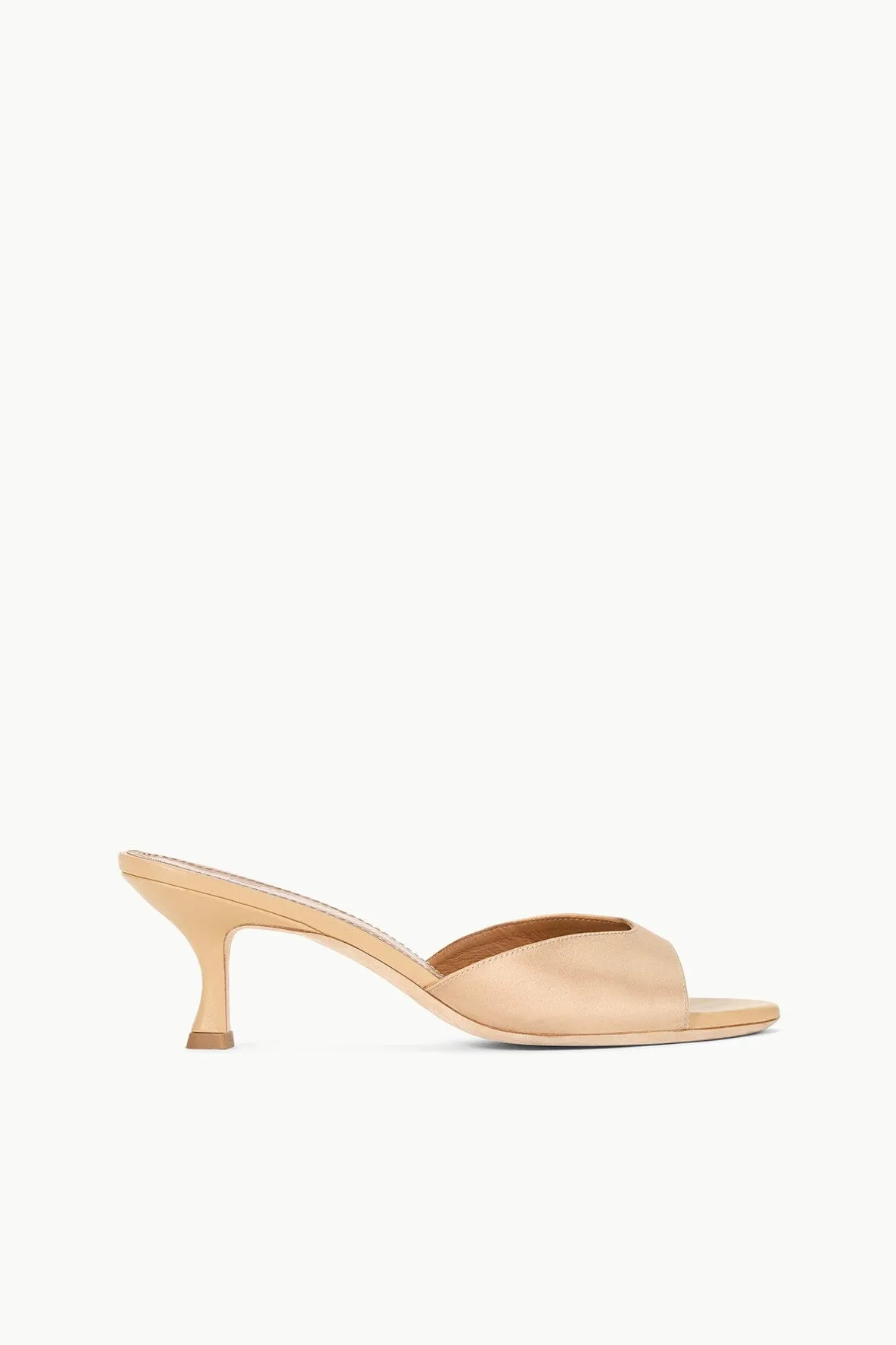 BRIGITTE MULE | CAMEL SATIN Timeless Vibe Classic Dress Shoes