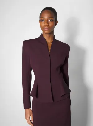 burgundy flared wool jacket Comfy Layers Comfy Fit Piece