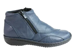 Cabello Comfort 5250-27 Womens Leather Boots Made In Turkey Italian Glam