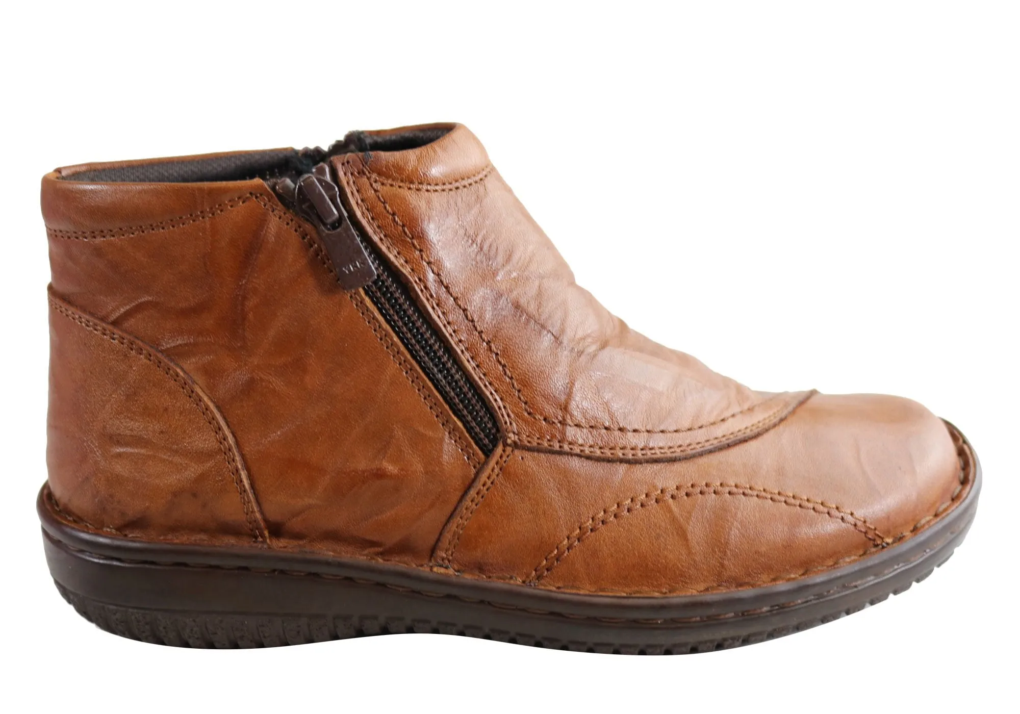 Cabello Comfort 5250-27 Womens Leather Boots Made In Turkey Sleek Comfort