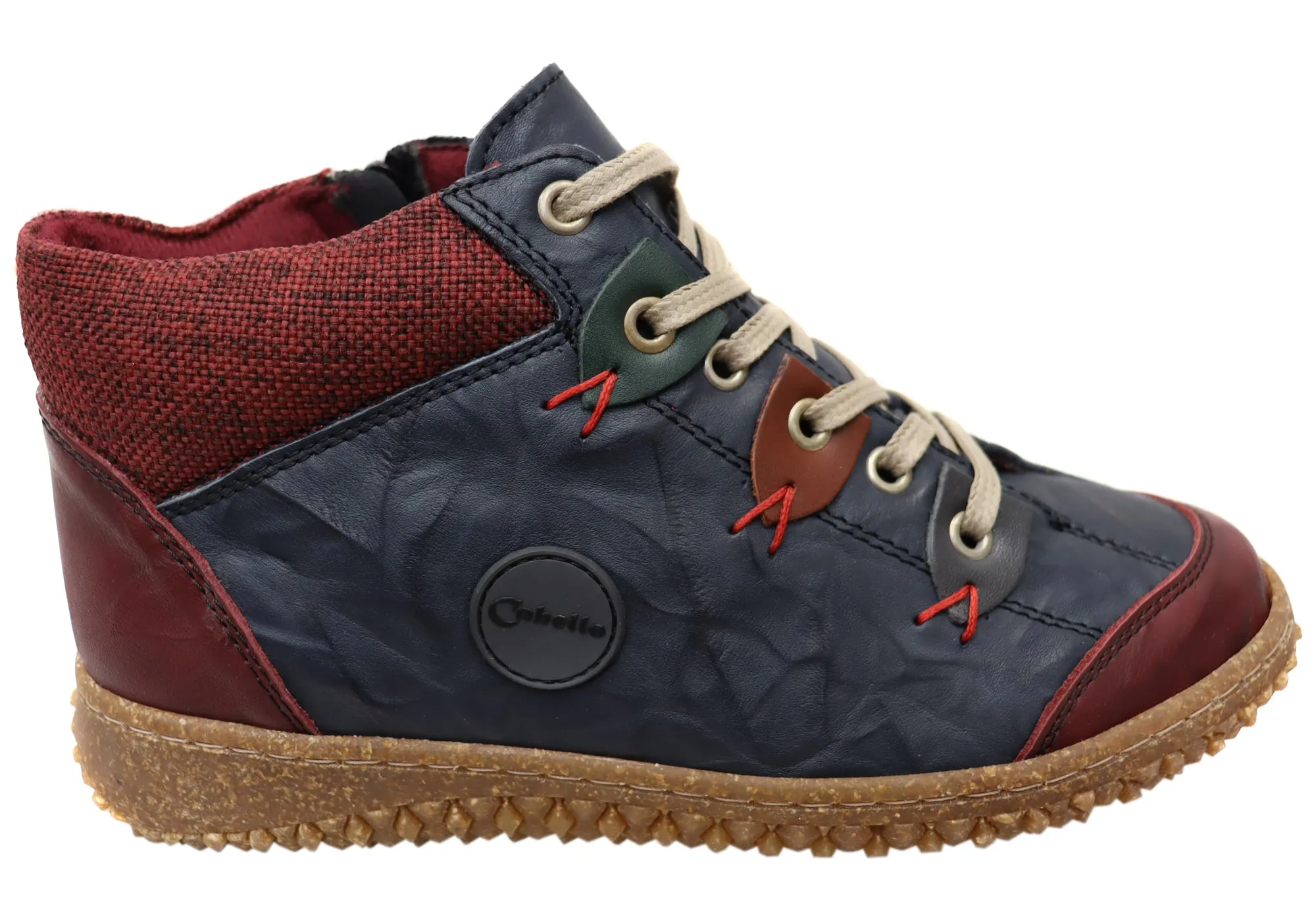 Soft Touch Arch Support System Cabello Comfort 6771-303 Womens European Comfort Leather Ankle Boots