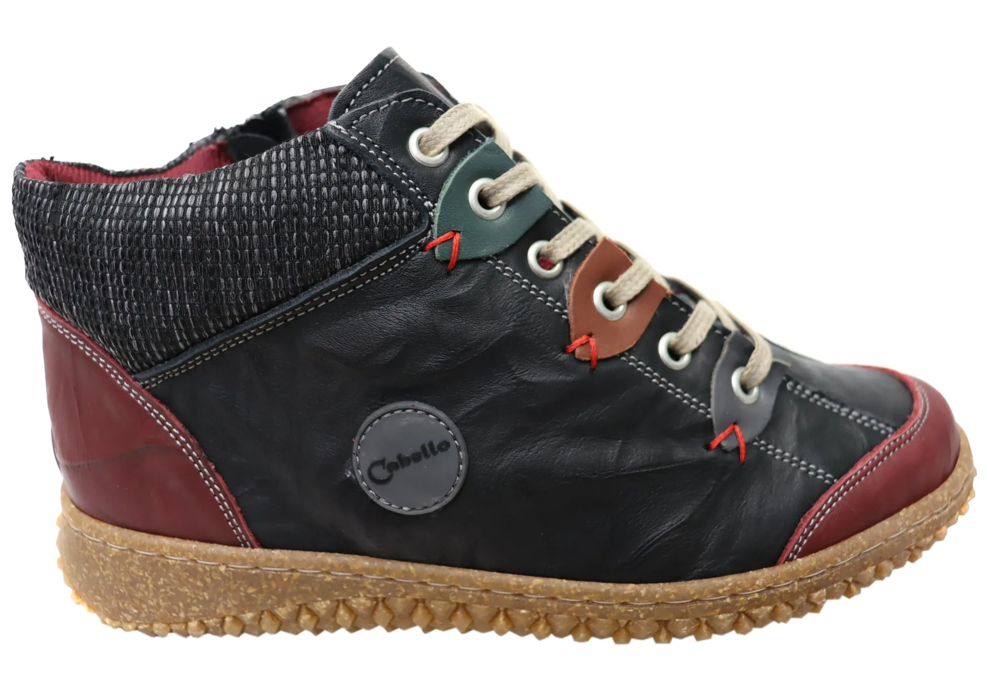 Casual Cabello Comfort 6771-303 Womens European Comfort Leather Ankle Boots