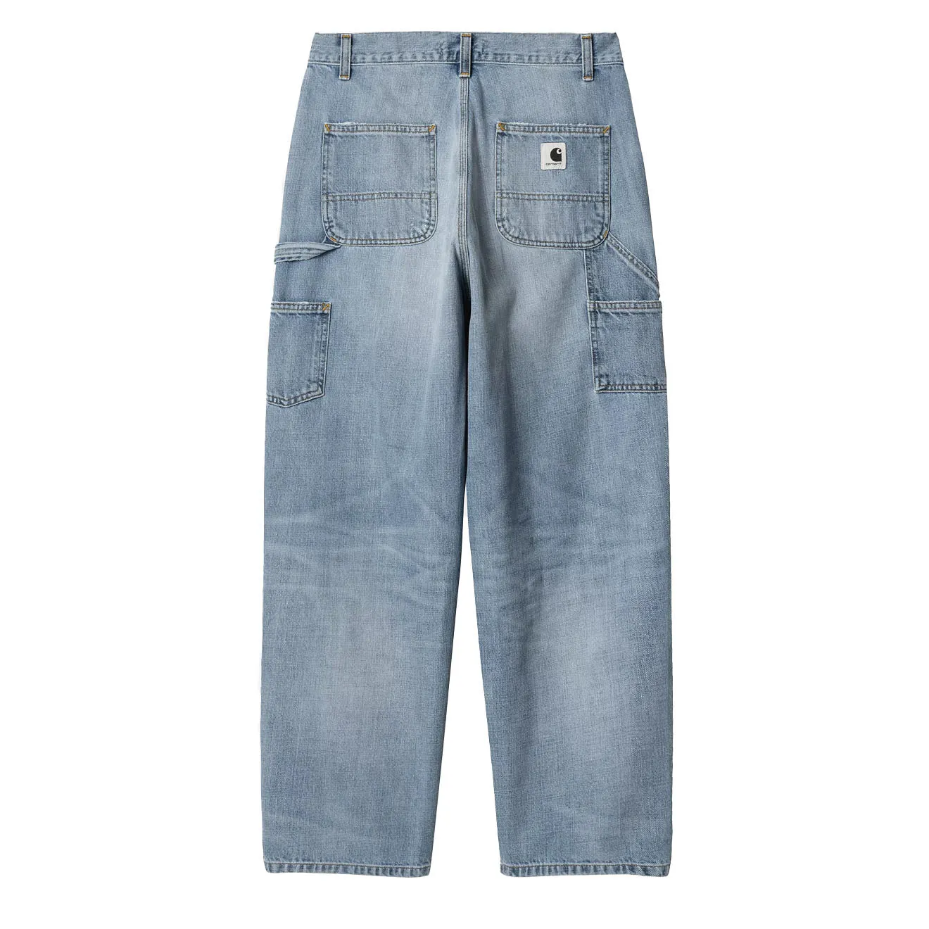 Relaxed Vibe Quick Layering Carhartt WIP Womens Brandon Double Knee Pant Blue Burst Washed