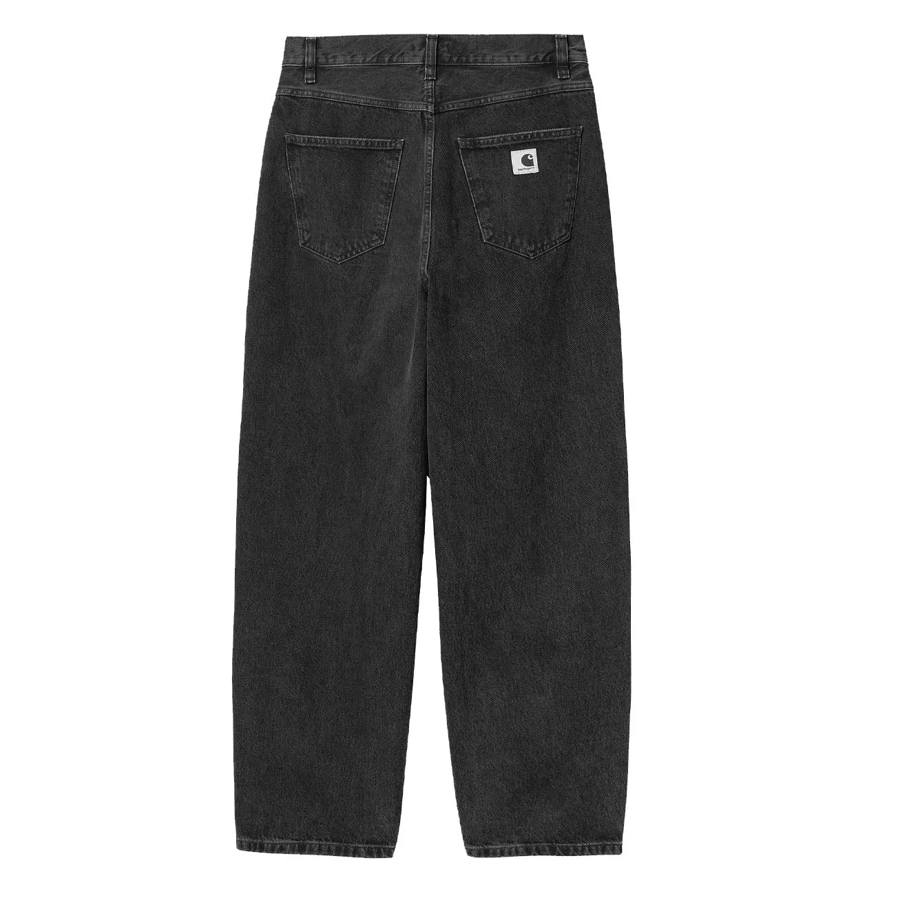 Double Layered Hem Secure Closures Carhartt WIP Womens Brandon Pant Black Stone Washed